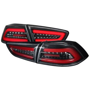 SK-Import Hinten Rücklicht LED Schwarzes Gehäuse ABS Plastik Mitsubishi Lancer Evolution