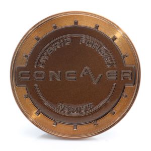 Concaver Nabendeckel Bronze