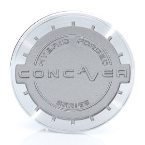 Concaver Nabendeckel Silber