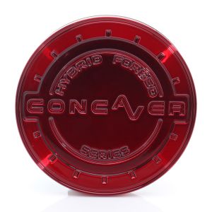Concaver Nabendeckel Rot