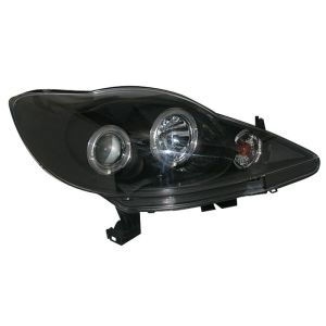 SK-Import Scheinwerfer Angel Eyes Schwarzes Gehäuse Peugeot 107 Pre Facelift