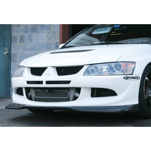 PU Design Vorne Spoilerlippe Varis Style Schwarz Polyurethan Mitsubishi Lancer Evolution