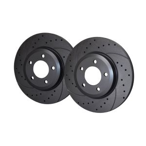 Rotinger Hinten Bremsscheiben Graphite Line T5 Sport gebohrt geschlitzt Schwarz 231mm Mazda MX-5
