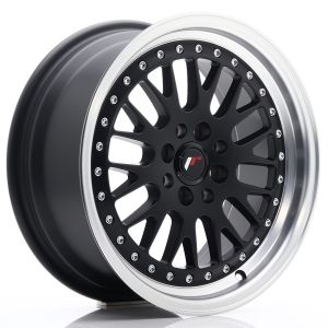 JR-Wheels JR10 Felgen 16 Zoll 7J ET30 4x100,4x108 Flat Black Machined Lip
