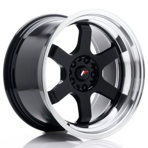 JR-Wheels JR12 Felgen 18 Zoll 10J ET0 5x114.3,5x120 Gloss Black Machined Lip