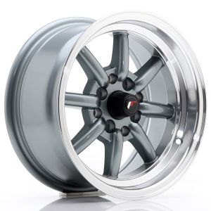 JR-Wheels JR19 Felgen 14 Zoll 7J ET0 4x100,4x114.3 Gun Metal Machined Lip