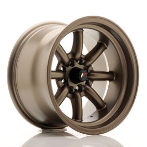 JR-Wheels JR19 Felgen 15 Zoll 9J ET-13 4x100,4x114.3 Flat Bronze