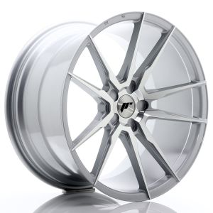 JR-Wheels JR21 Felgen 20 Zoll 11J ET30-50 Custom PCD Silver Machined Face