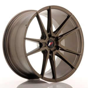 JR-Wheels JR21 Felgen 21 Zoll 11J ET15-55 Custom PCD Flat Bronze