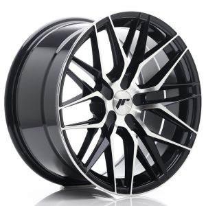 JR-Wheels JR28 Felgen 18 Zoll 9.5J ET20-40 Custom PCD Gloss Black Machined Face