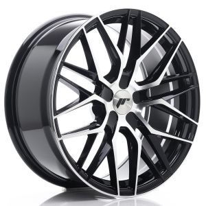 JR-Wheels JR28 Felgen 19 Zoll 8.5J ET20-40 Custom PCD Gloss Black Machined Face