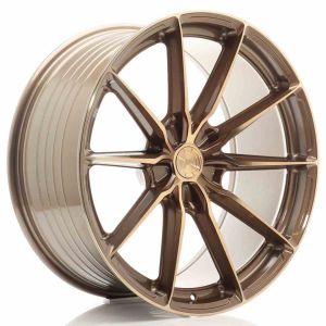 JR-Wheels JR37 Felgen 21 Zoll 9.5J ET0-35 Custom PCD Flow Form Platinum Bronze