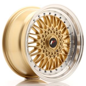 JR-Wheels JR9 Felgen 17 Zoll 8.5J ET35 5x100,5x114.3 Gold Machined Lip