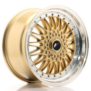 JR-Wheels JR9 Felgen 18 Zoll 9J ET20-40 Custom PCD Gold Machined Lip