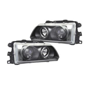 Sonar Scheinwerfer Angel Eyes Schwarzes Gehäuse Honda Civic,CRX Facelift