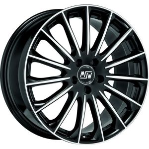 MSW MSW 30 Felgen 19 Zoll 9.5J ET45 5x120 Glanz Schwarz Machined