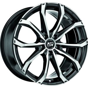 MSW MSW 48 Felgen 20 Zoll 6.5J ET33 5x114.3 Glanz Schwarz Machined