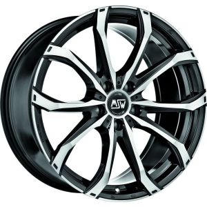 MSW MSW 48 Felgen 19 Zoll 8J ET35 5x127 Glanz Schwarz Machined