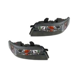 DEPO Vorne Scheinwerfer Schwarzes Gehäuse Klare Linse Honda Accord