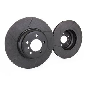 Rotinger Vorne Bremsscheiben Graphite Line T1 Sport geschlitzt Schwarz 324mm Nissan 350Z