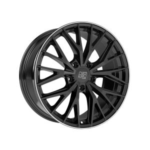 MSW MSW 44 Felgen 20 Zoll 7.5J ET35 5x114.3 Guss Gloss Black Diamond Lip