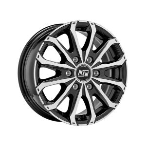 MSW MSW 48 Van 6L Felgen 16 Zoll 6.5J ET50 6x120 Glanz Schwarz/Poliert