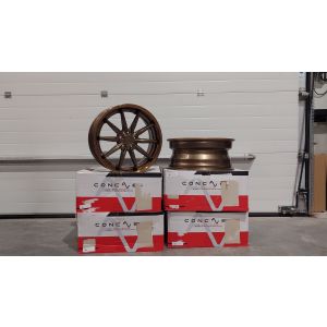 Concaver CVR8 ZWEITE CHANCE Felgen 19 Zoll 8J ET40 5x112 Leistung Konkav Flow Form Gloss Bronze Tinted Bronze Stainless Steel Lip