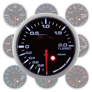 Depo Racing Anzeige SKPK-Serie Schwarz 52mm Vacuum