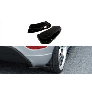 Maxton Hinten Spoilerlippe Schwarz Glänzend ABS Plastik Ford Fiesta