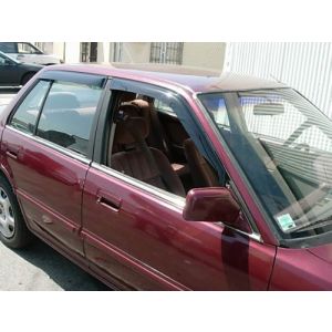 SK-Import Vorne und Hinten Side Window Visor Aufkleben JDM Style 4-Türer Getönt Plastik Honda Civic