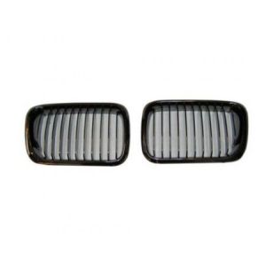 AeroworkS Grill Black Smoke Style Schwarz ABS Plastik BMW 3-serie Pre LCI