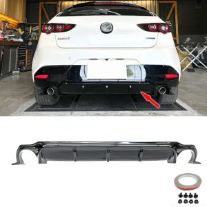 ABS Dynamics Hinten Diffusor 5 Tür Schwarz ABS Plastik Mazda 3