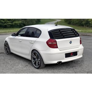 X-Form Hinten Window Louvers Schwarz Glänzend ABS Plastik BMW 1 Serie