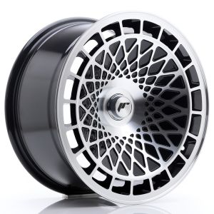 JR-Wheels JR14 Felgen 15 Zoll 8J ET25 4x100 Guss Gloss Black Machined Face
