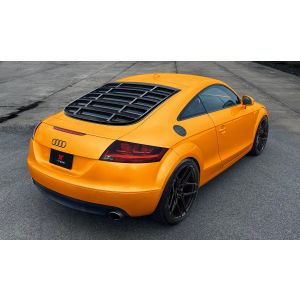 X-Form Hinten Window Louvers Schwarz Glänzend ABS Plastik Audi TT