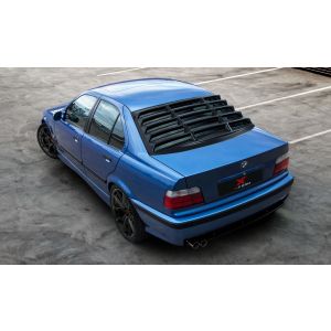 X-Form Hinten Window Louvers Schwarz Glänzend ABS Plastik BMW 3-serie