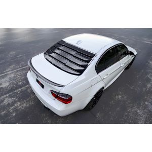 X-Form Hinten Window Louvers Schwarz Glänzend ABS Plastik BMW 3-serie