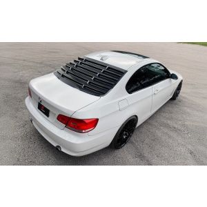 X-Form Hinten Window Louvers Schwarz Glänzend ABS Plastik BMW 3-serie