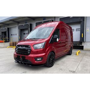 X-Form Vorne Spoilerlippe Schwarz Glänzend ABS Plastik Ford Transit Facelift