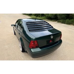 X-Form Hinten Window Louvers Schwarz Glänzend ABS Plastik Volkswagen Bora