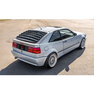 X-Form Hinten Window Louvers Schwarz Glänzend ABS Plastik Volkswagen Corrado