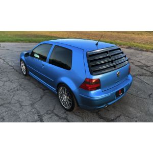X-Form Hinten Window Louvers Schwarz Glänzend ABS Plastik Volkswagen Golf