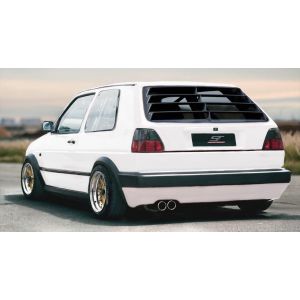 X-Form Window Louvers Schwarz Glänzend ABS Plastik Volkswagen Golf
