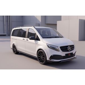 X-Form Vorne Canards Schwarz Glänzend ABS Plastik Mercedes V-Class