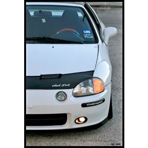 Masterbra Hood Bra Del Sol Logo Schwarz Vinyl Honda Del Sol