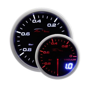 Depo Racing Anzeige Dual View Serie Schwarz 52mm Vacuum