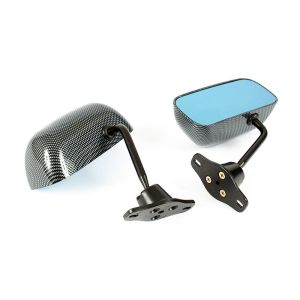 SK-Import Seitenspiegel F1 Style Manual Adjustable Carbon Fiber Look ABS Plastik