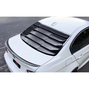 X-Form Hinten Window Louvers Schwarz Glänzend ABS Plastik BMW 3-serie