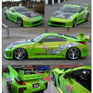 Chargespeed Widebody Kit Super GT Style Polyester Nissan 350Z