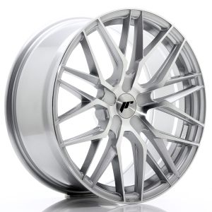 JR-Wheels JR28 Felgen 19 Zoll 8.5J ET20-40 Custom PCD Silver Machined Face